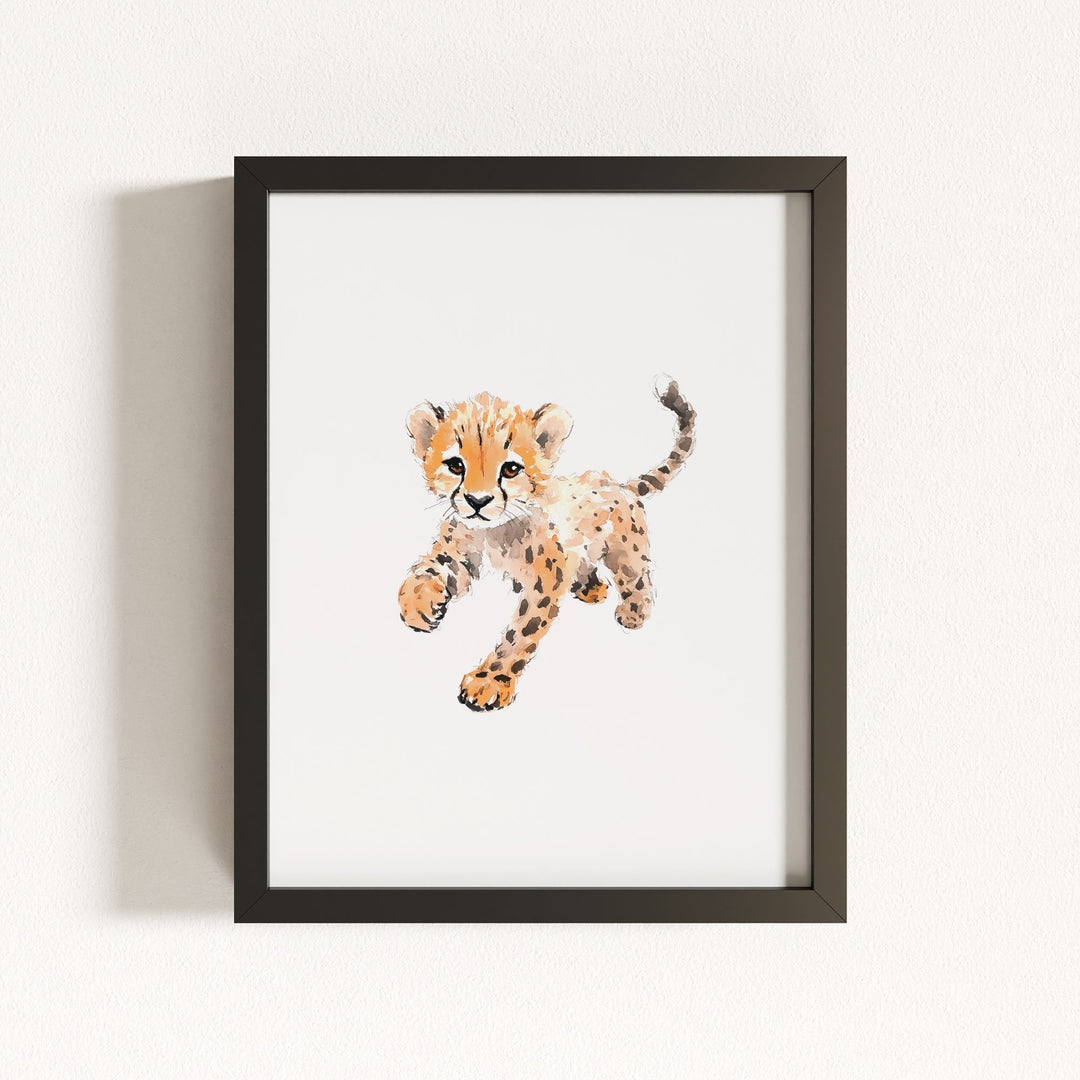 Watercolor Cheetah Art Print