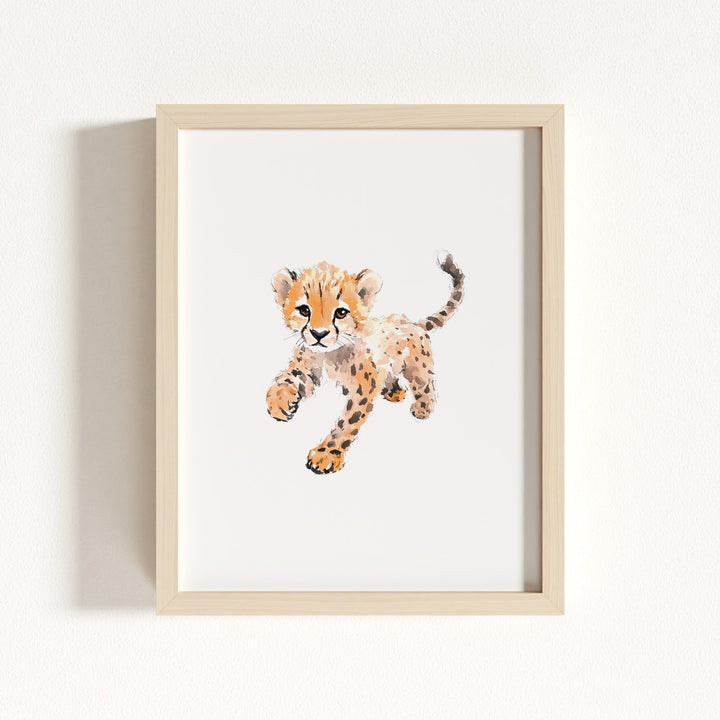 Watercolor Cheetah Art Print