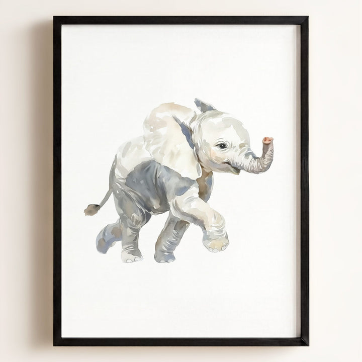 Watercolor Elephant Art Print