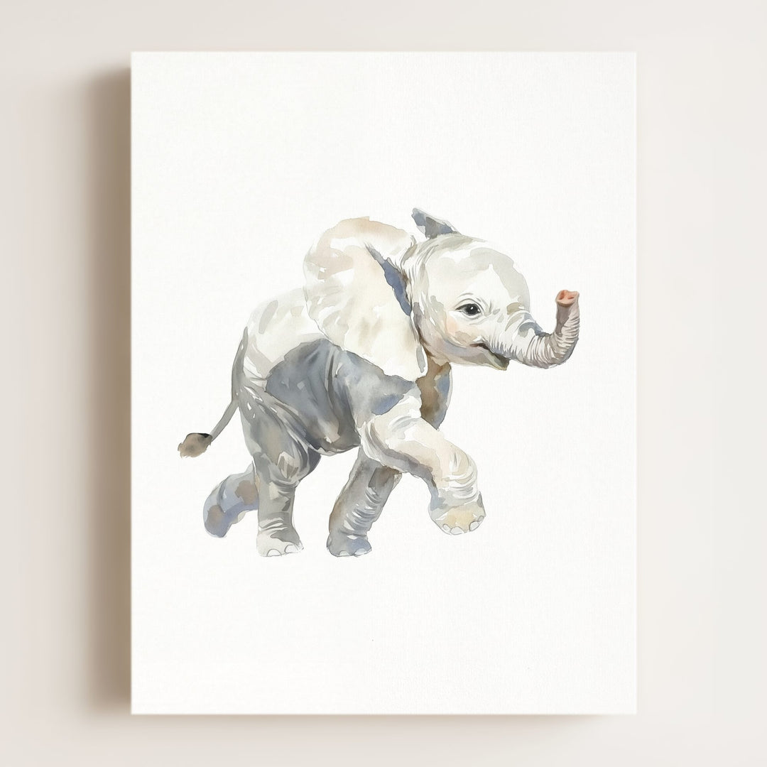Watercolor Elephant Art Print