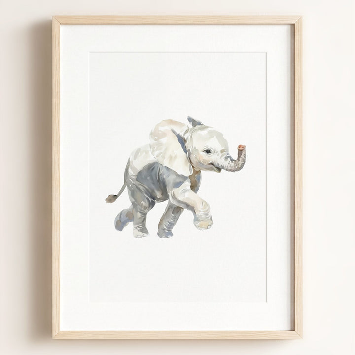 Watercolor Elephant Art Print
