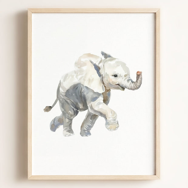 Watercolor Elephant Art Print