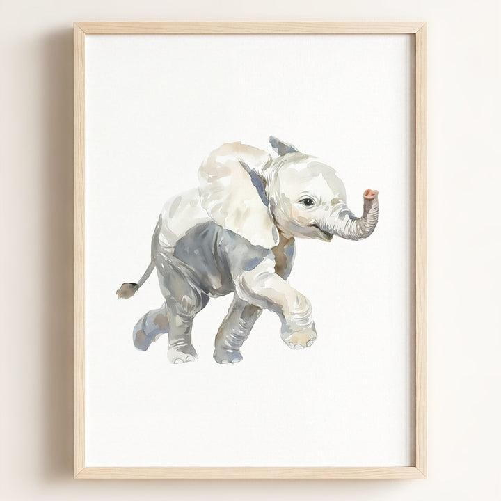 Watercolor Elephant Art Print