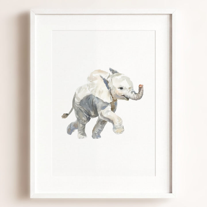Watercolor Elephant Art Print
