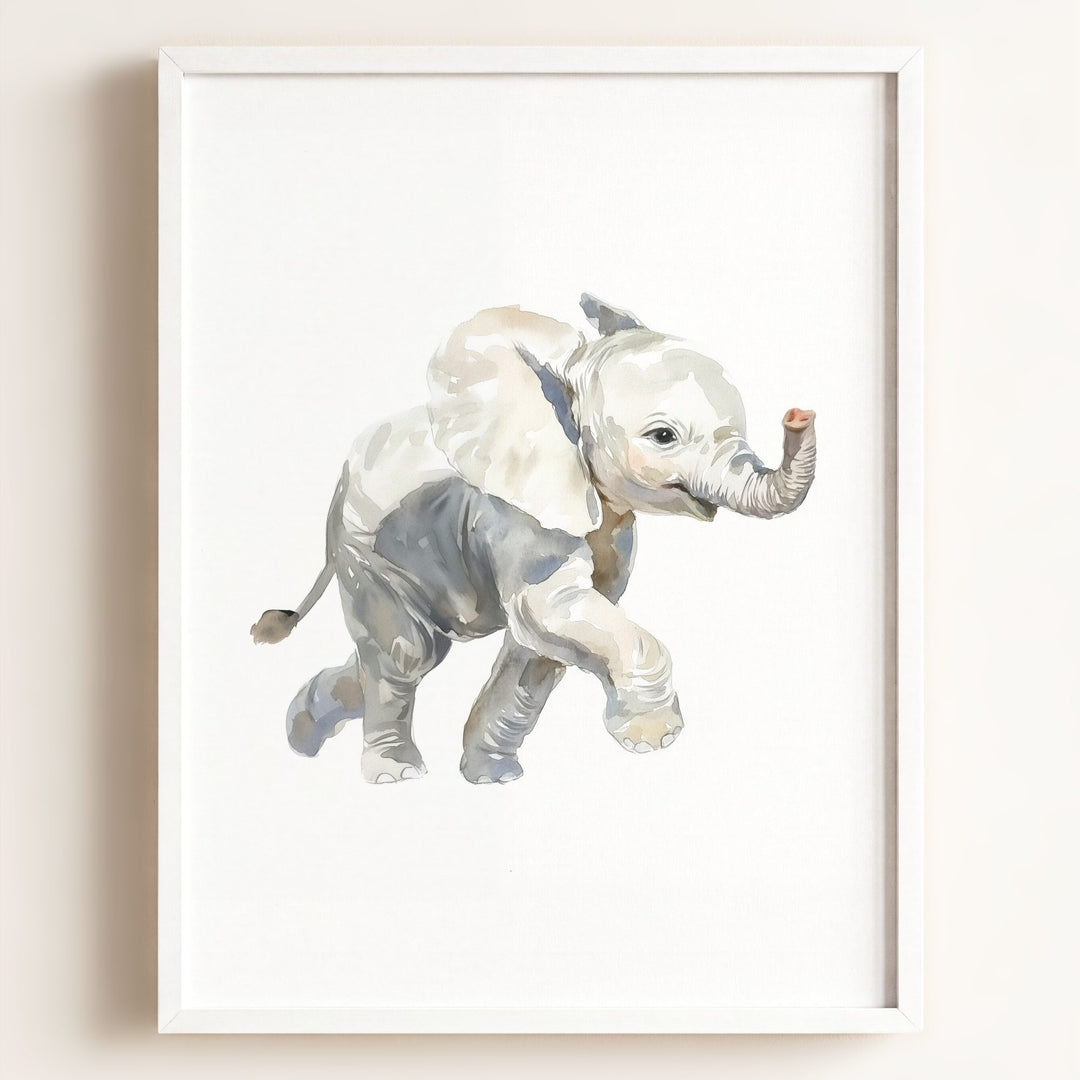 Watercolor Elephant Art Print