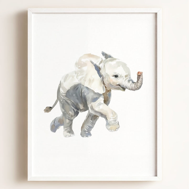 Watercolor Elephant Art Print