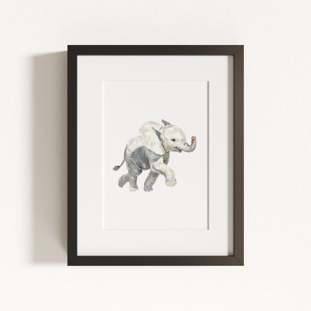 Watercolor Elephant Art Print