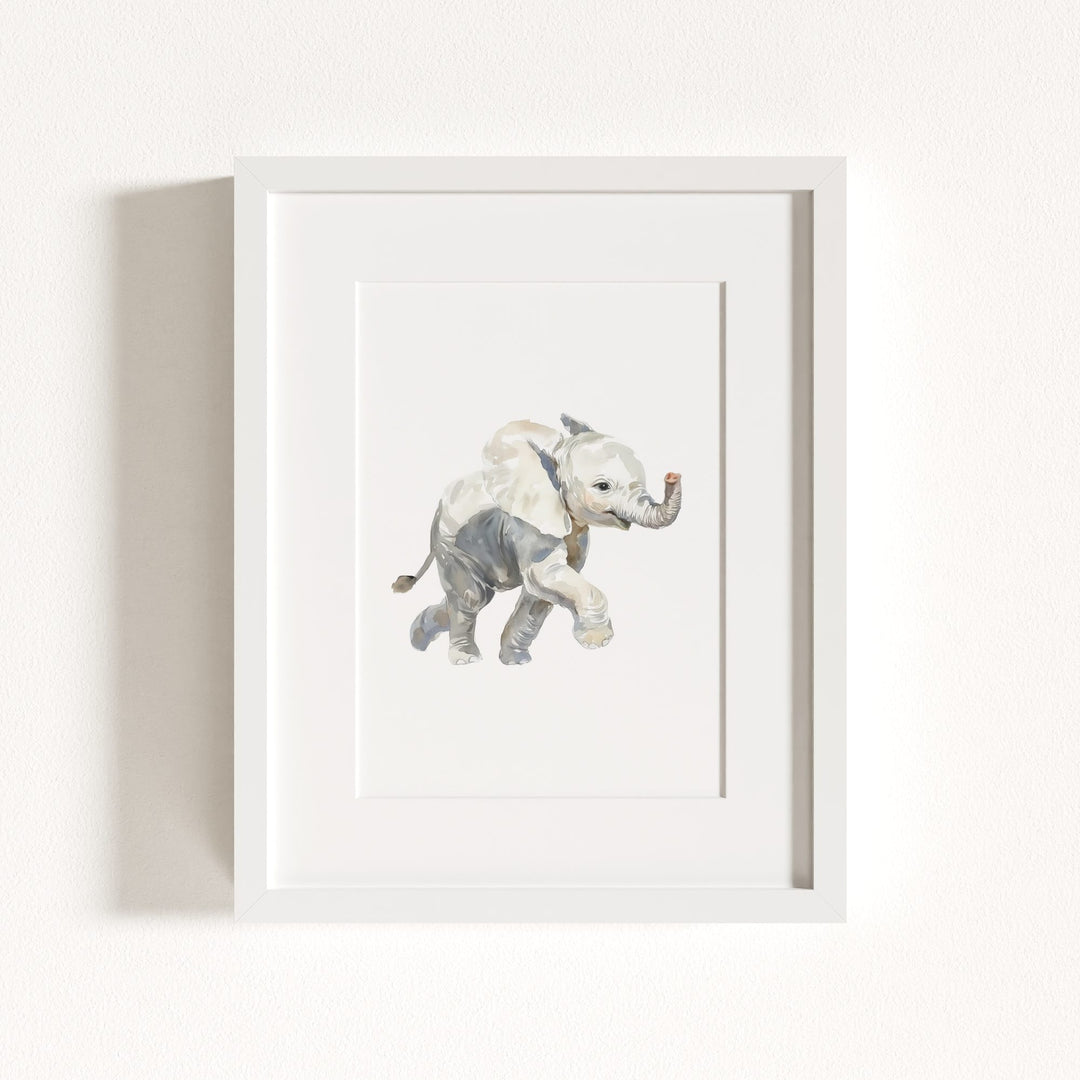 Watercolor Elephant Art Print