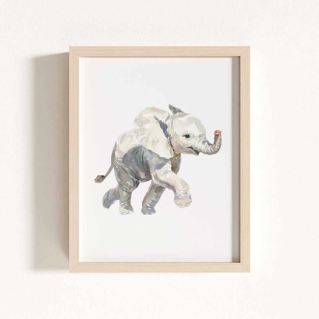 Watercolor Elephant Art Print