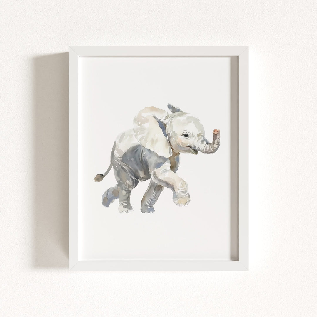 Watercolor Elephant Art Print