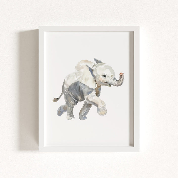 Watercolor Elephant Art Print