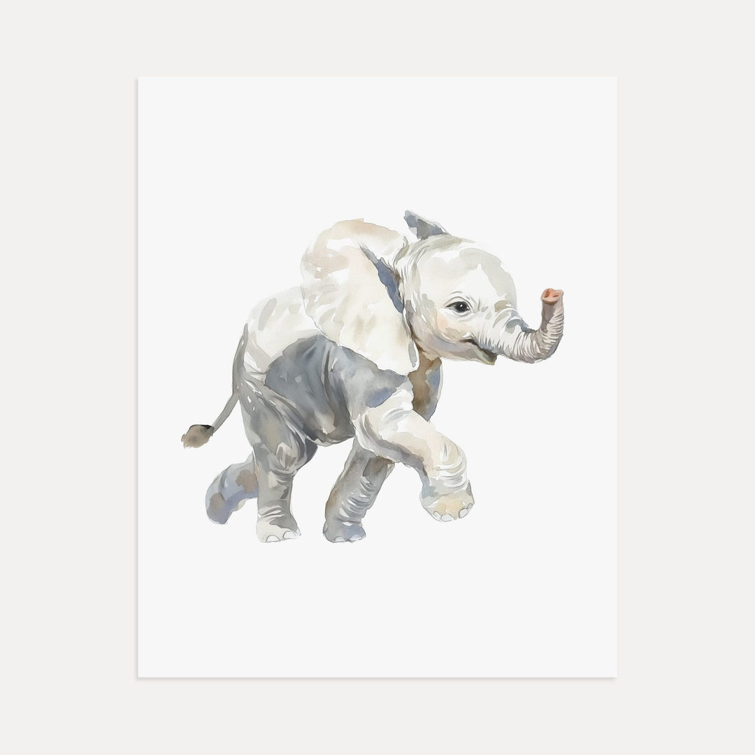 Watercolor Elephant Art Print