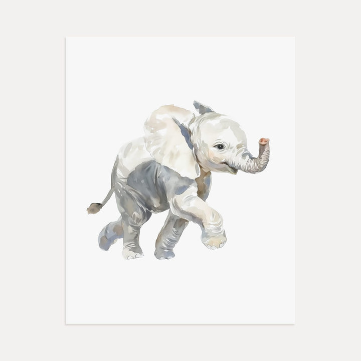 Watercolor Elephant Art Print