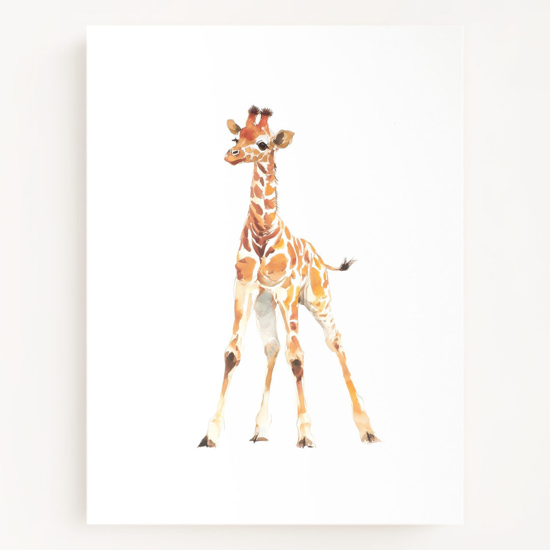 Keepsake Kingdom Watercolor Giraffe Art Print
