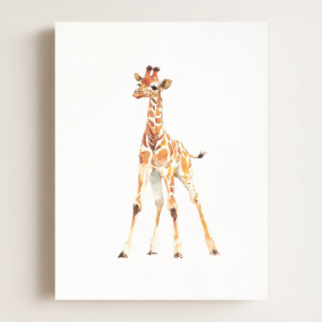 Watercolor Giraffe Art Print