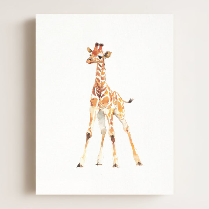 Watercolor Giraffe Art Print