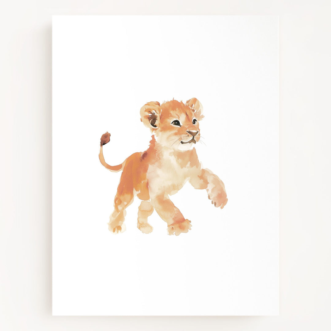 Keepsake Kingdom Watercolor Lion Art
