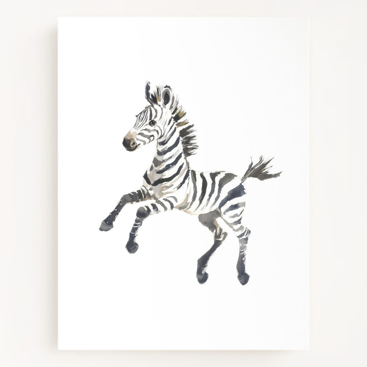 Keepsake Kingdom Watercolor Zebra Art Print