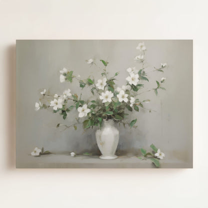 White Blossoms Art Print