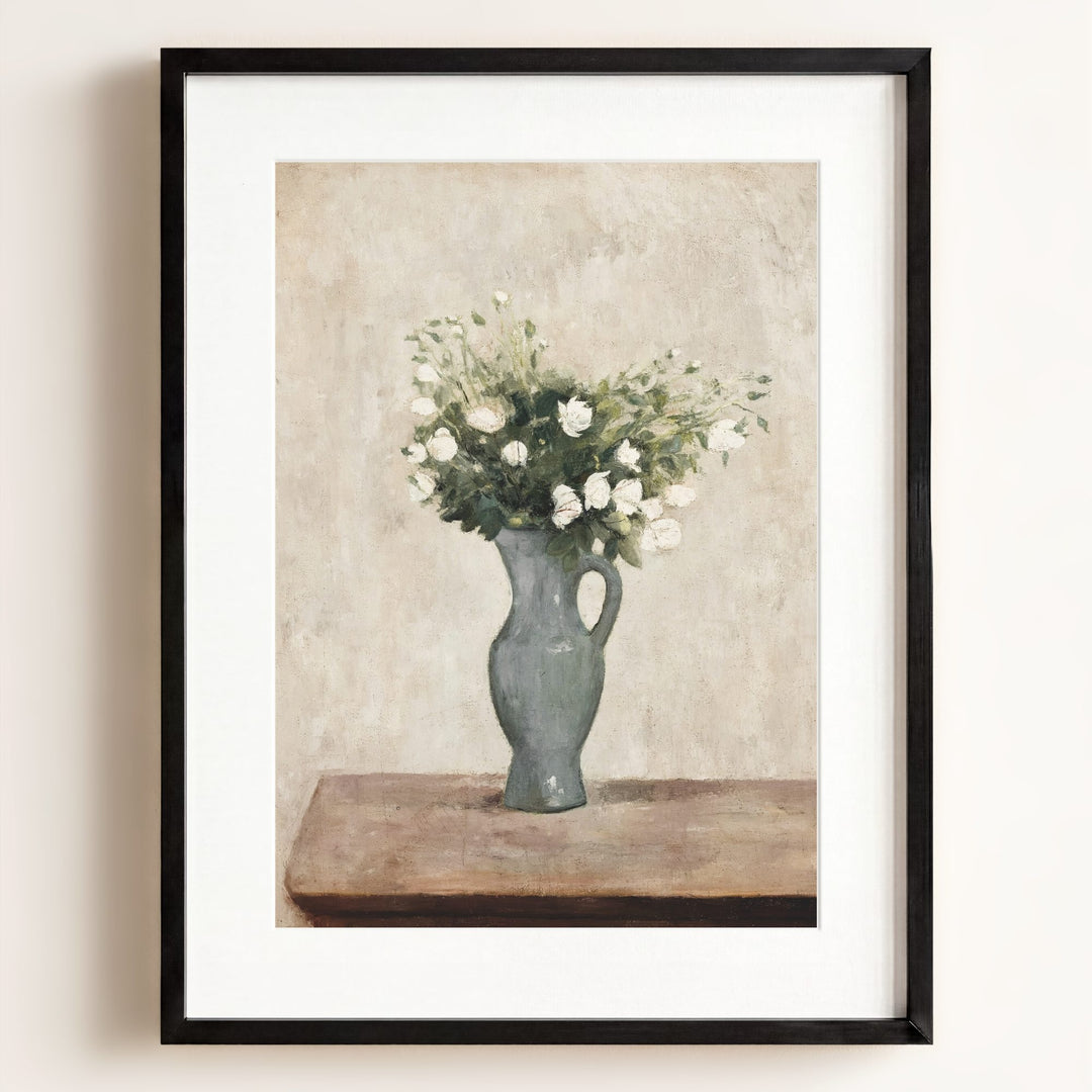 White Flowers Art Print