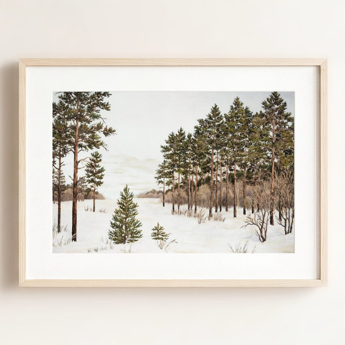 Winter Marsh Art Print - Framed Art
