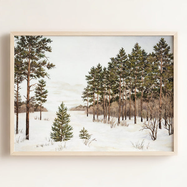 Winter Marsh Art Print