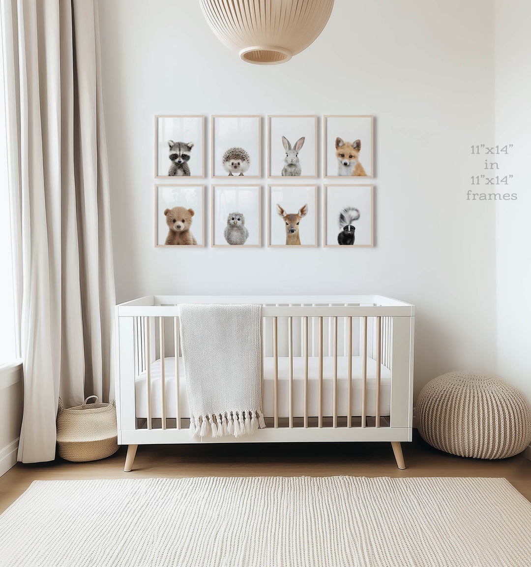 Woodland Animals Set of Baby Animals Nursery Decor Art Prints