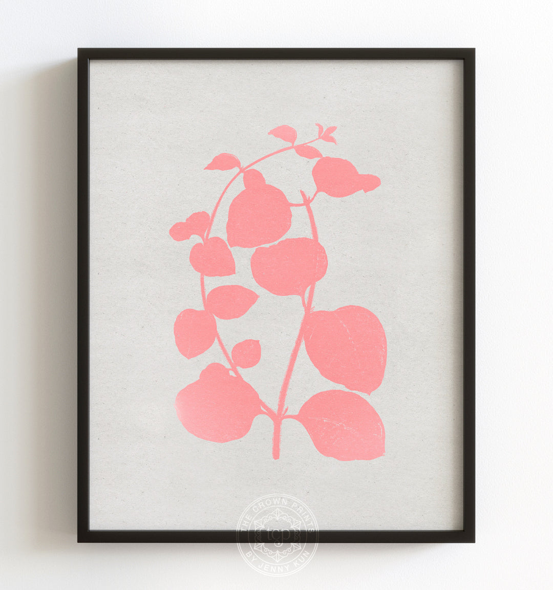 Botanical Silhouette No. 2 - Pink