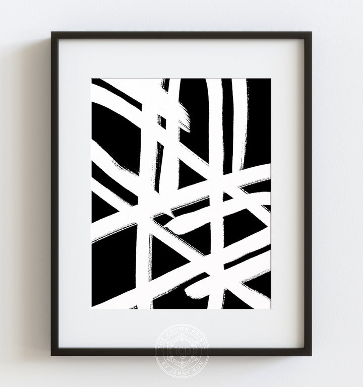 Abstract Paperclips - Black
