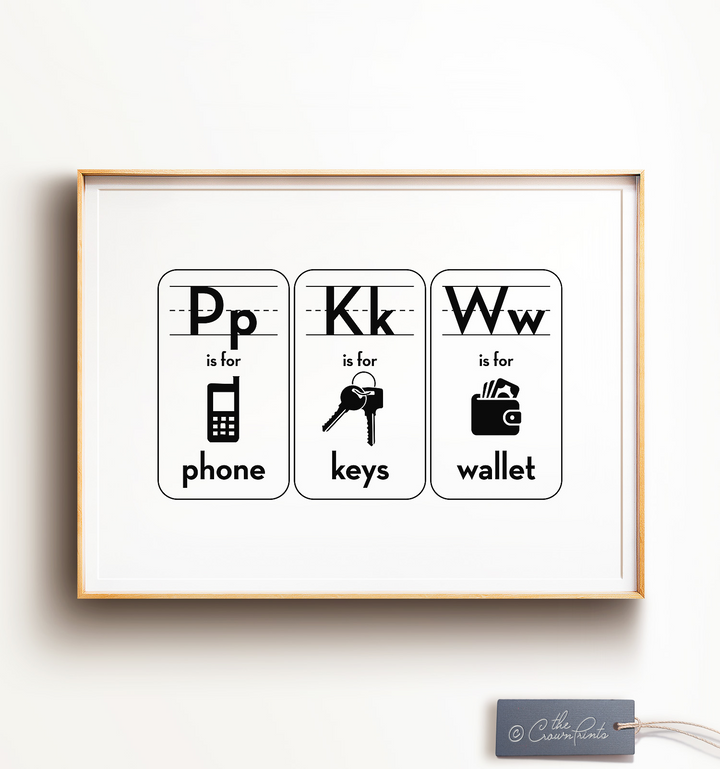 PKW - Phone Keys Wallet Print - The Crown Prints