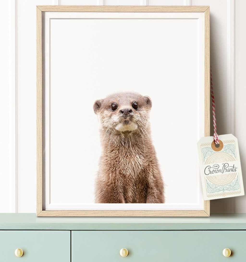 Baby Otter Print - The Crown Prints