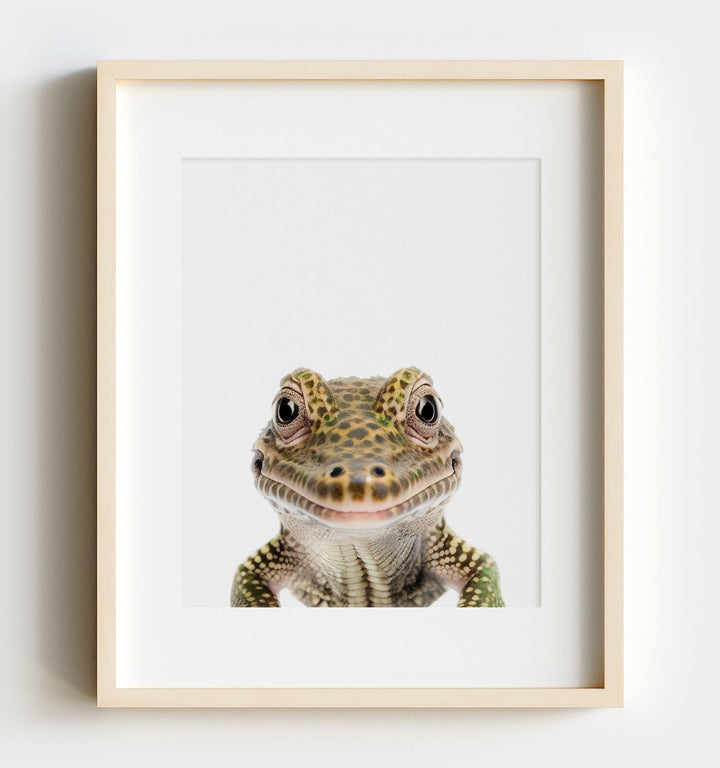 Baby Alligator Art Print Poster by The Crown Prints