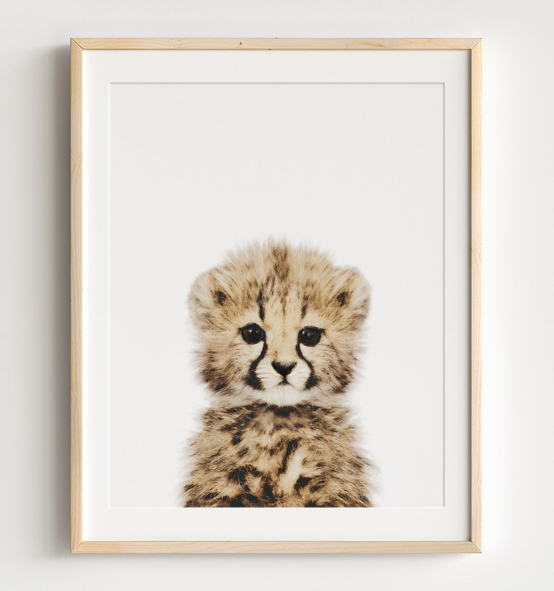 Baby Cheetah Poster Print by The Crown Prints - Safari Nursery Decor artwork