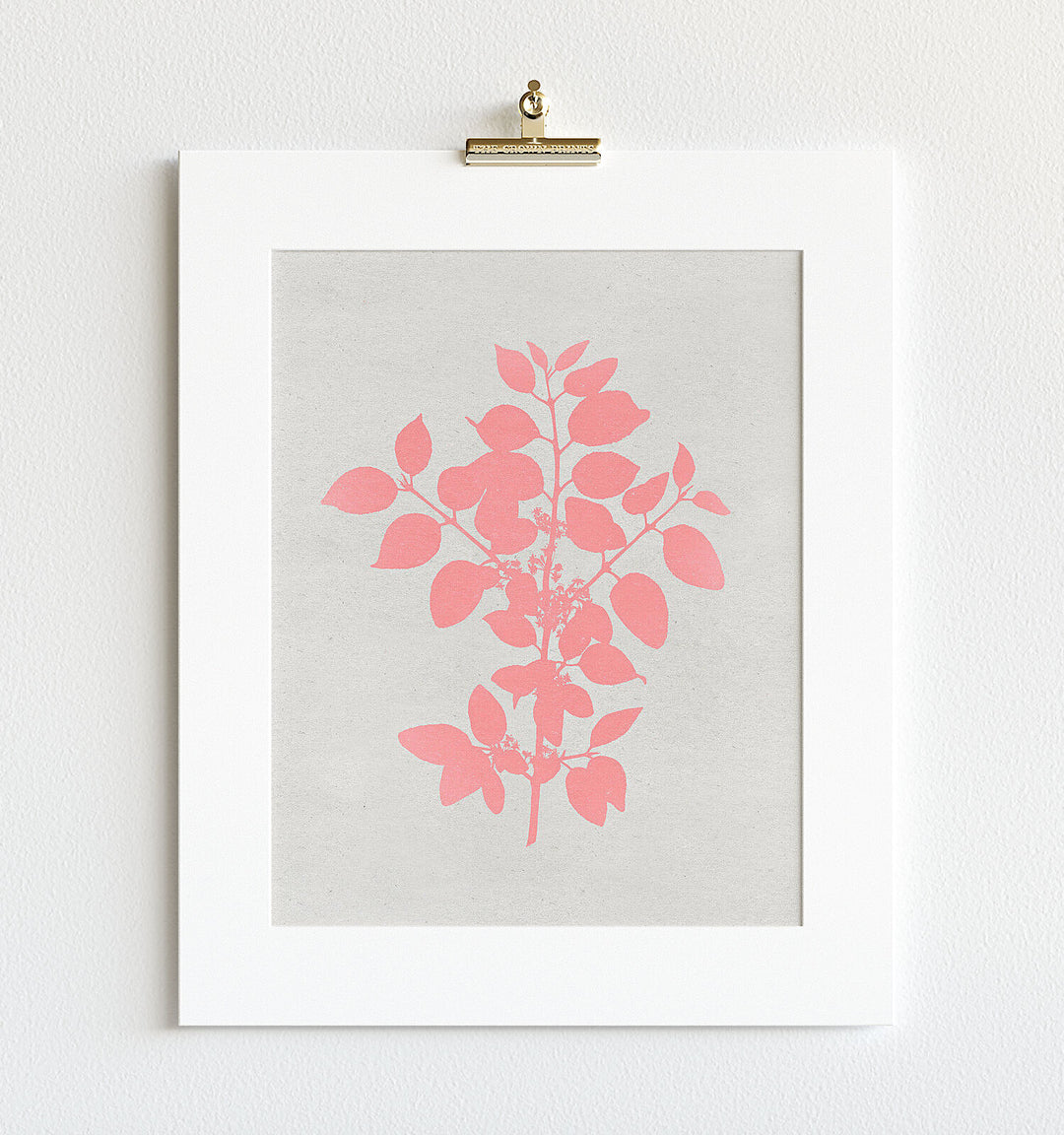 Botanical Silhouette No. 1 - Pink