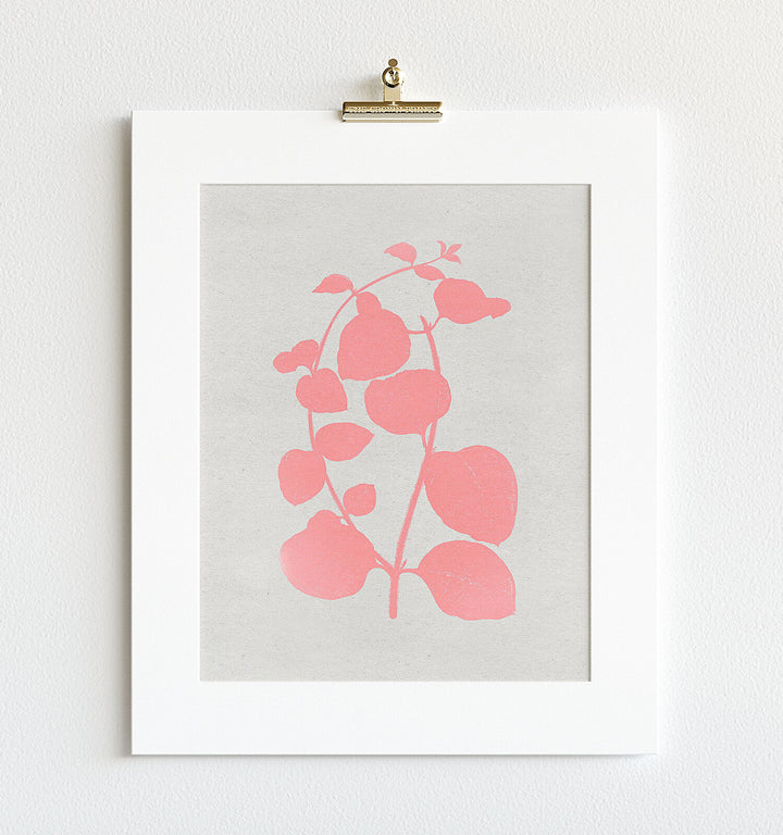 Botanical Silhouette No. 2 - Pink