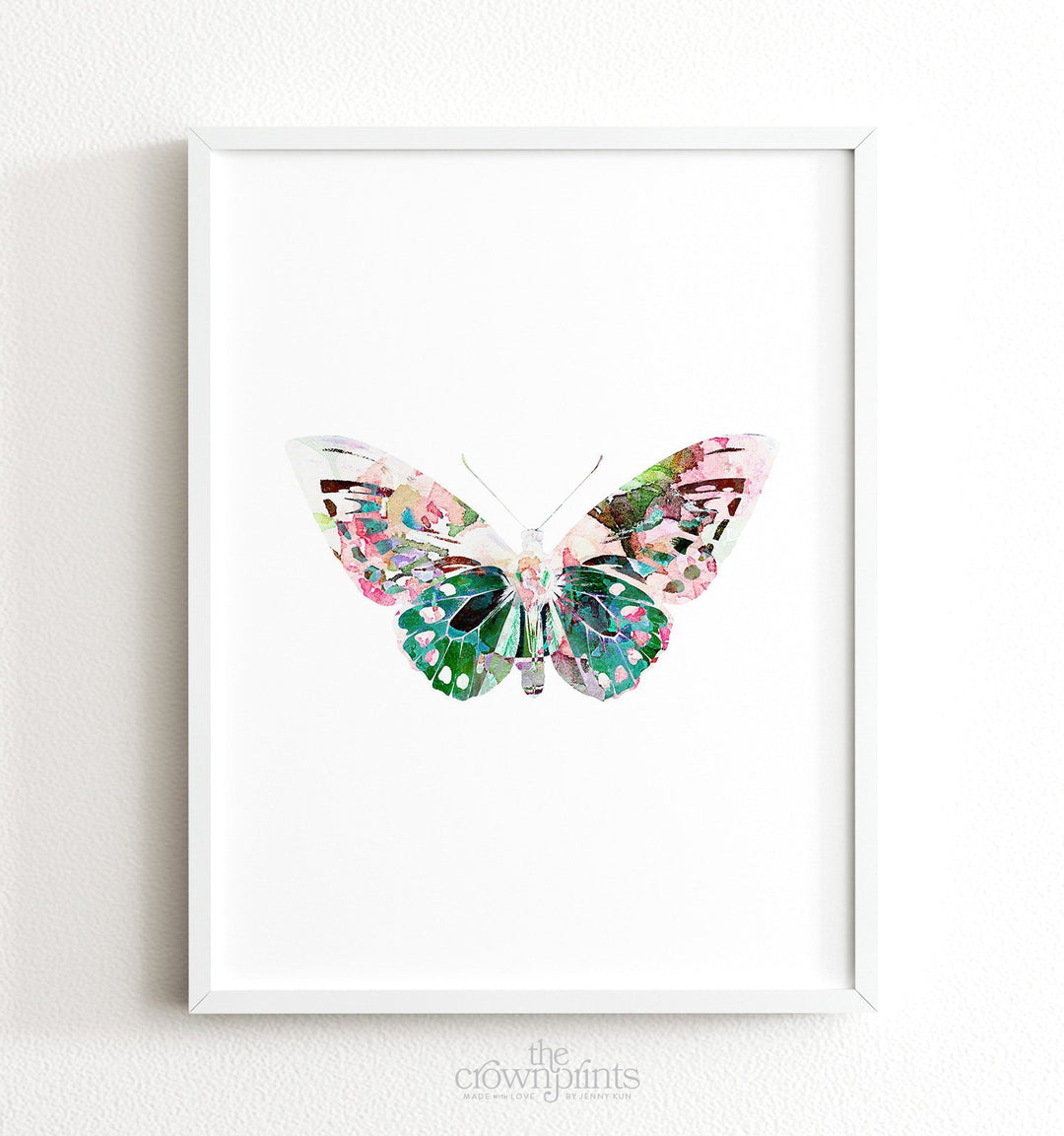 Butterfly Art Prints Set of 6 Girl Room Decor