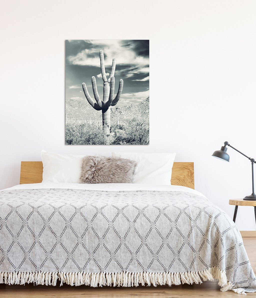 Saguaro Cactus - Steel Blue - The Crown Prints