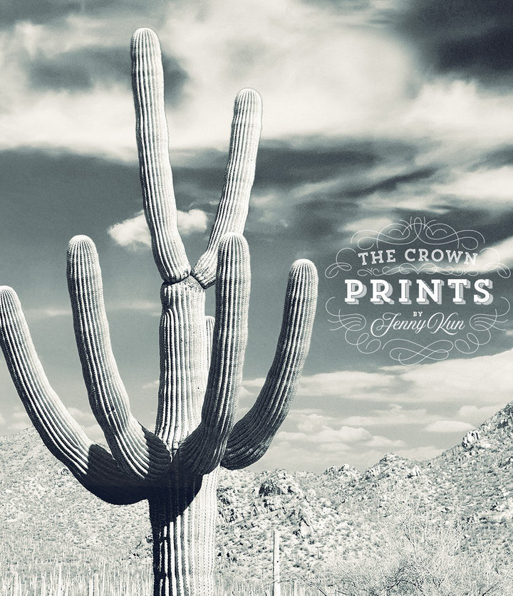 Saguaro Cactus - Steel Blue - The Crown Prints