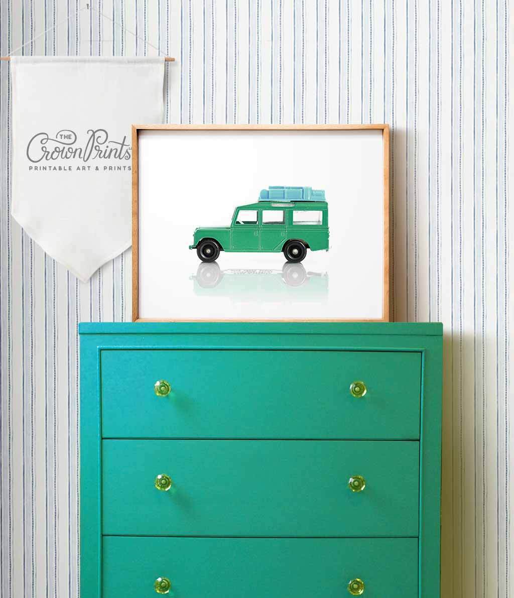 Toy Car: Land Rover Print - The Crown Prints