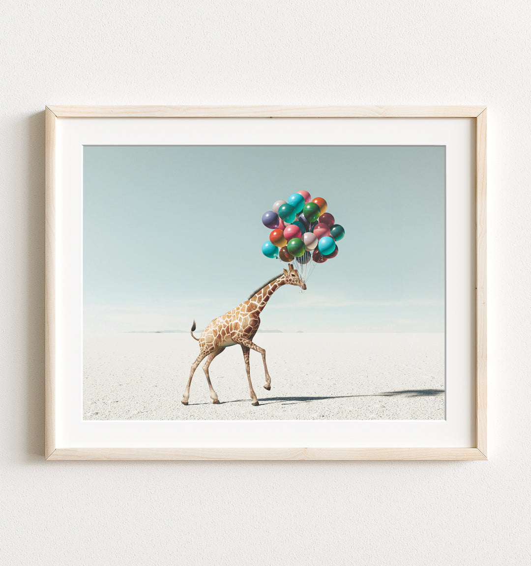 Giraffe with Balloons