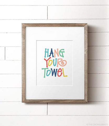 Kids' Bathroom Rules Print Set - The Crown Prints