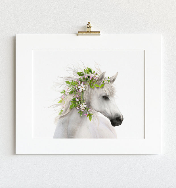 Horse with Flower Crown