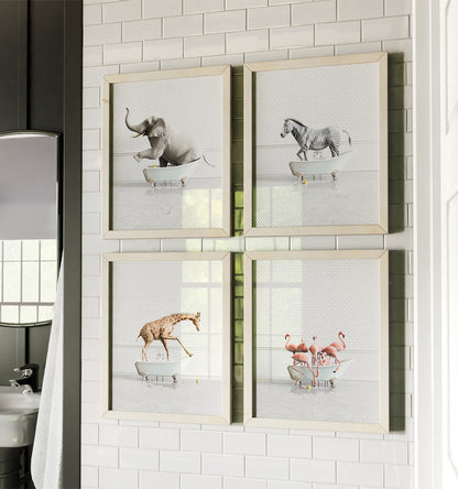 Animals in Bathtubs - Mix and Match Vertical