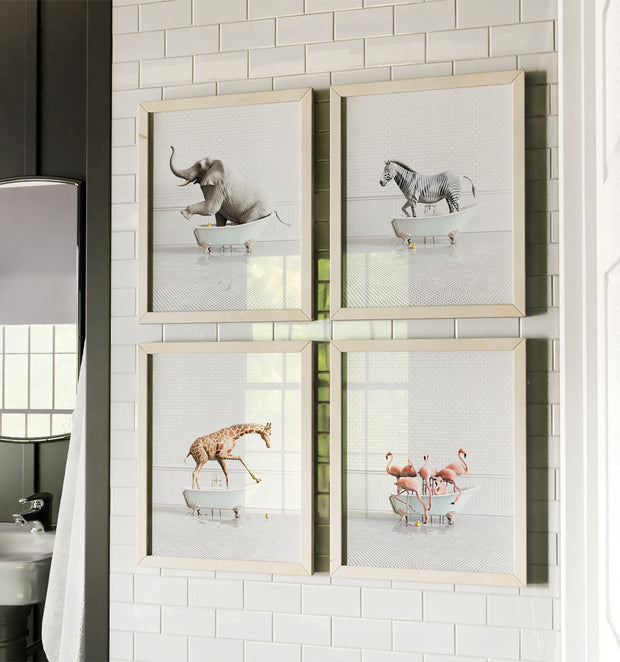 Animals in Bathtubs - Mix and Match Vertical