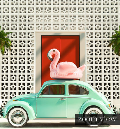 A Beetle and a Flamingo at The Parker