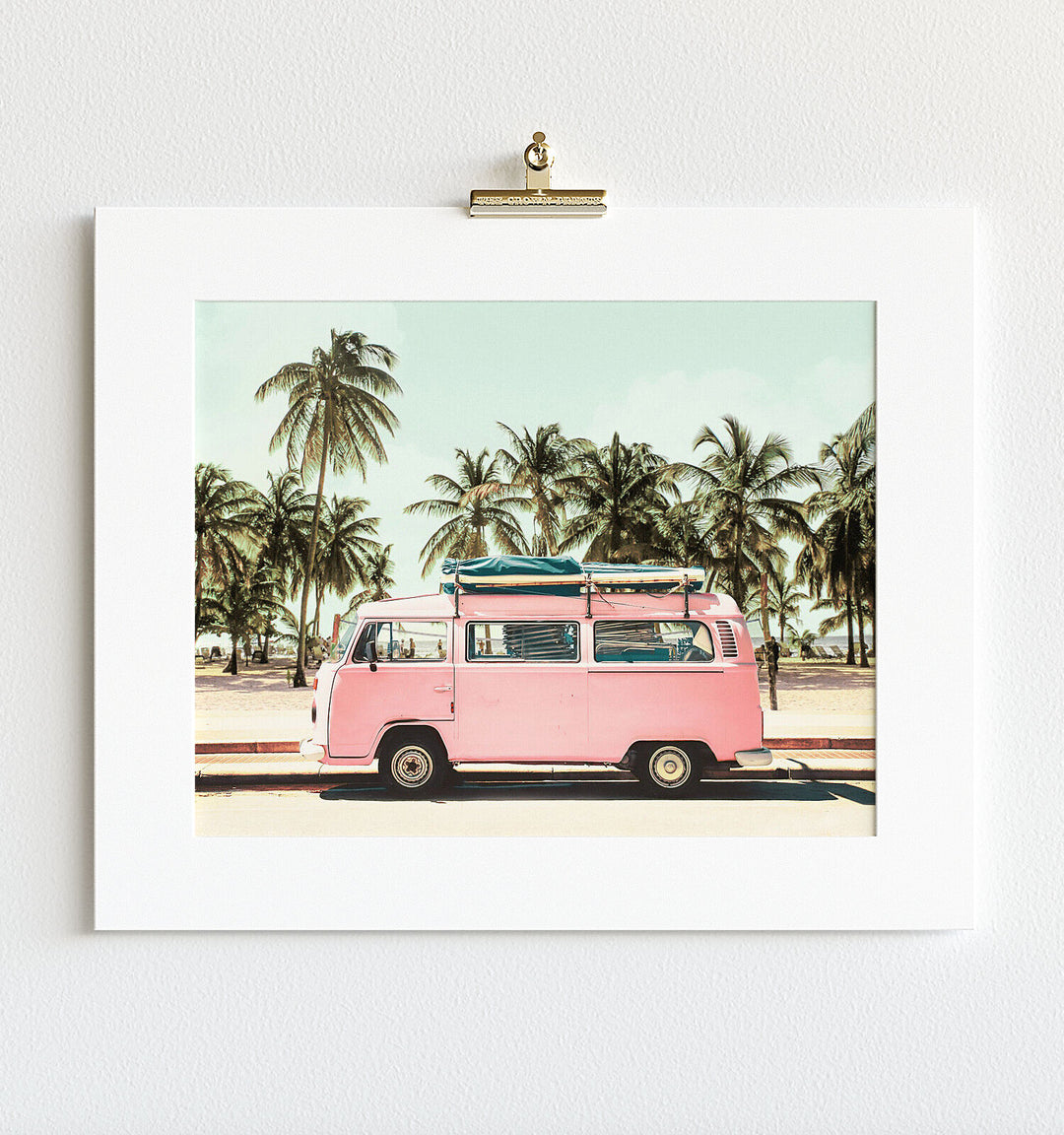 Pink VW Bus Love | Horizontal