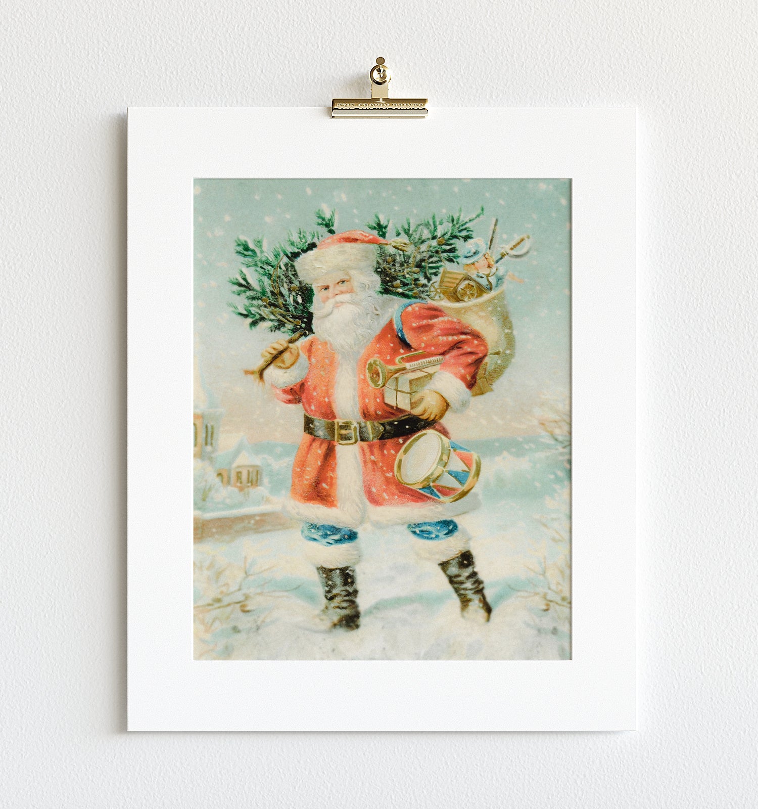 【直筆サイン★レア】SANTAセット Jolly Saint Nick - Printable Art Package - a Very Vintage