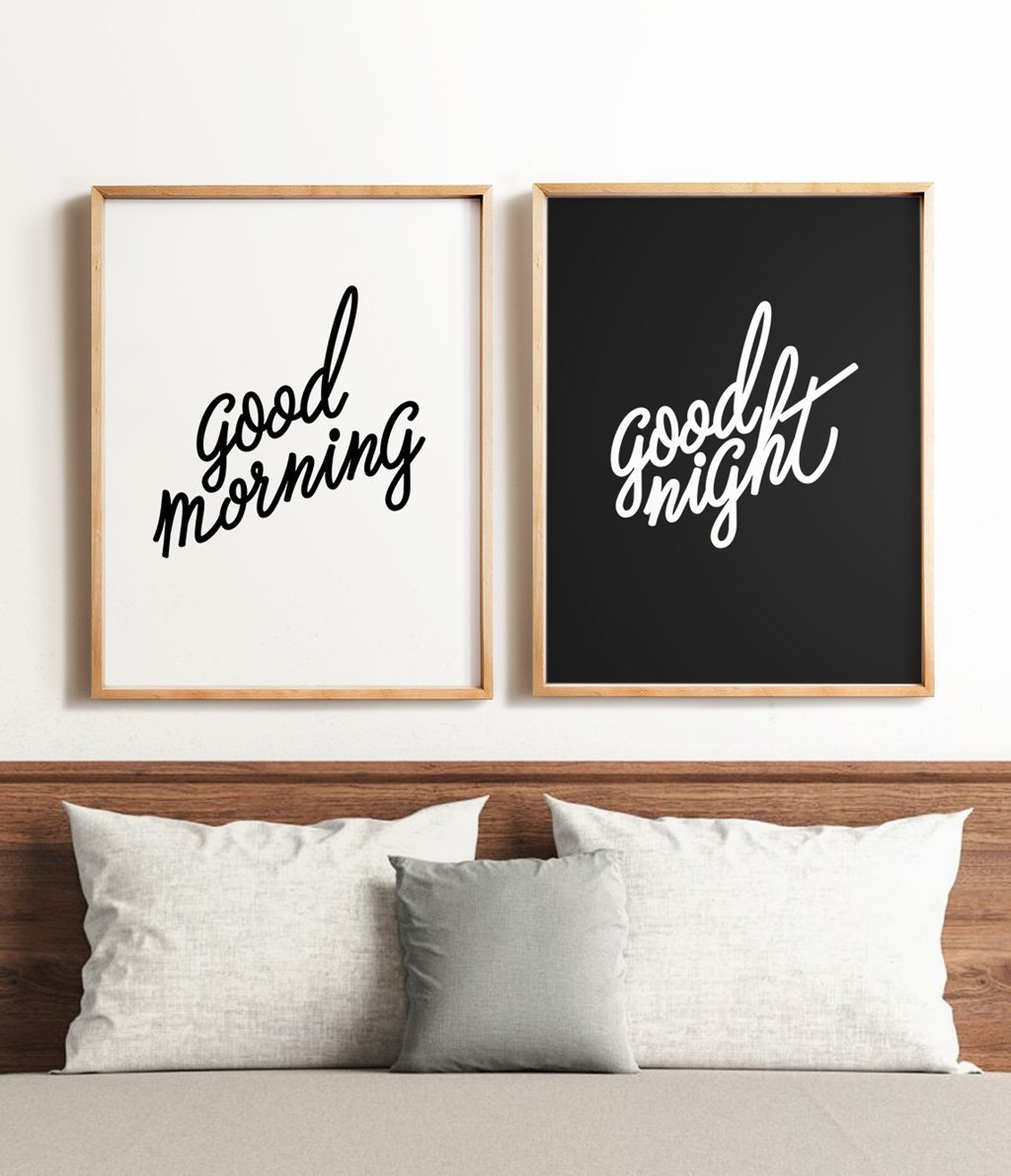Good Morning / Good Night Print Set - The Crown Prints