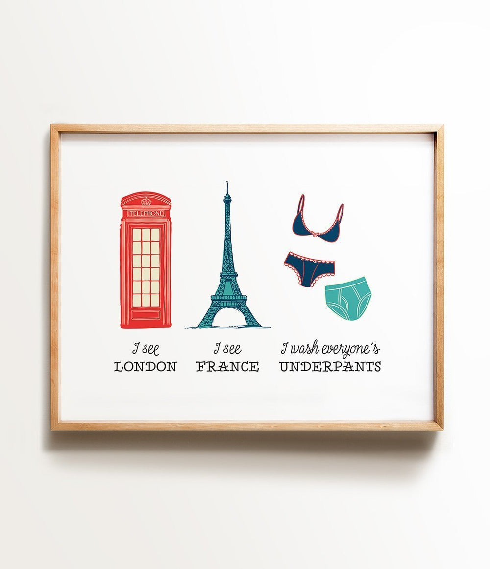 I see London Laundry Room Decor - The Crown Prints