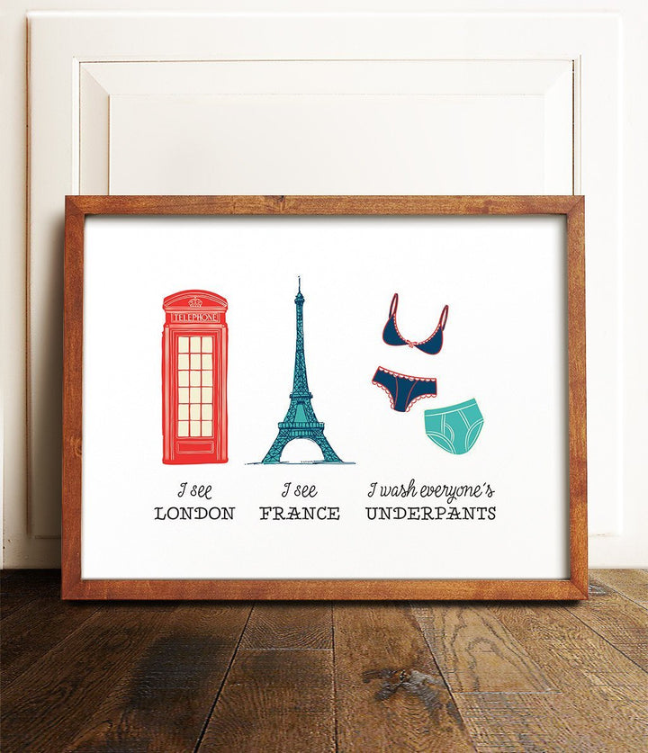 I see London Laundry Room Decor - The Crown Prints